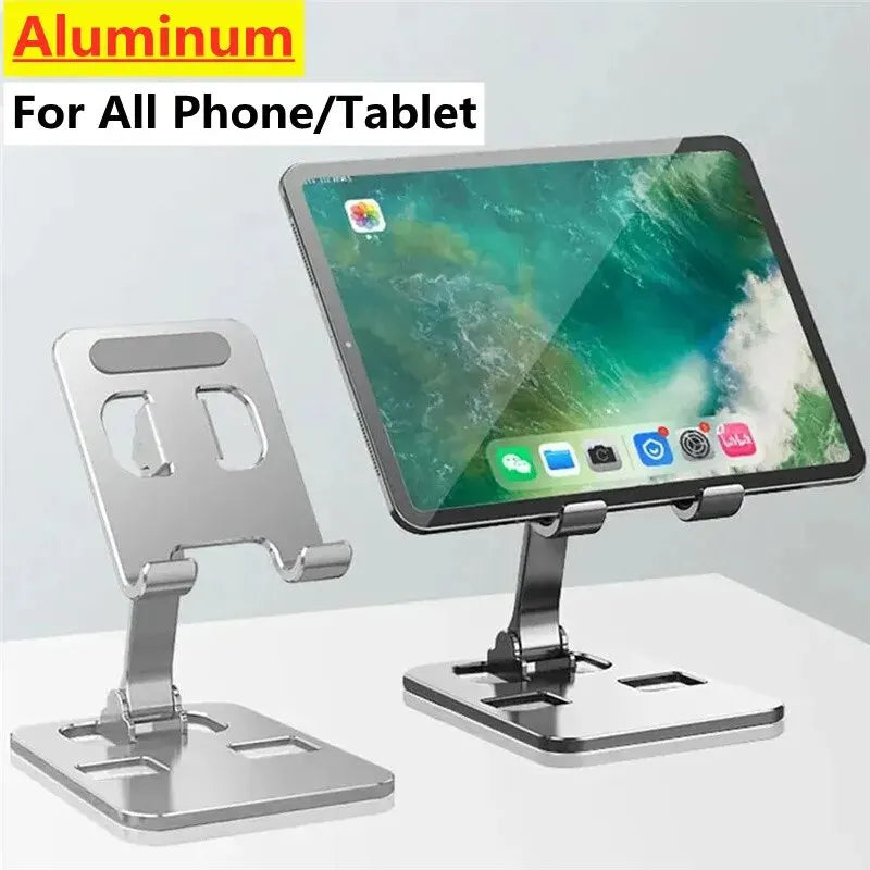 Universal Aluminium Tablet & Phone Stand – Adjustable & Foldable