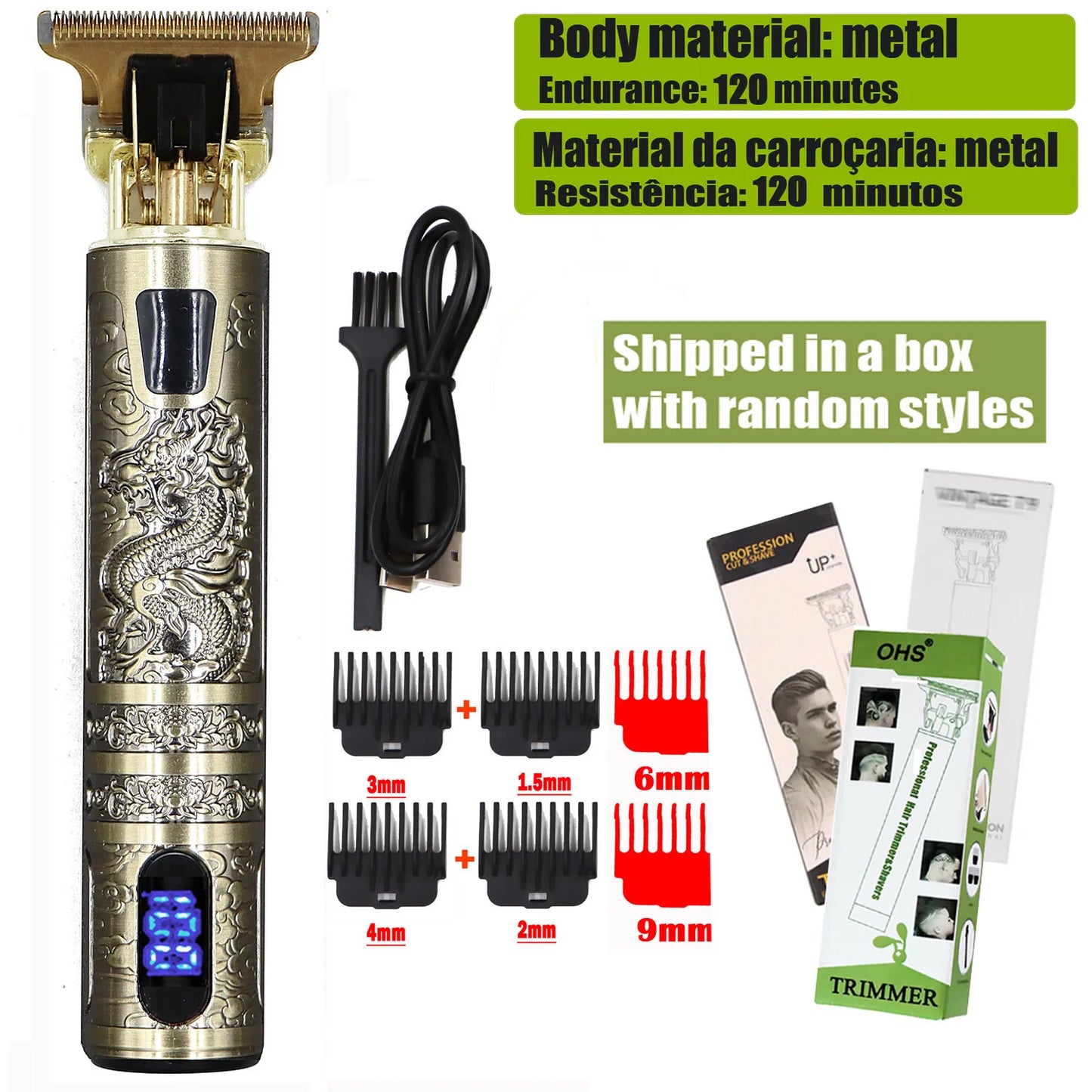 T9 Pro Grooming Clipper – Beard, Body & Hair Trimmer for Men