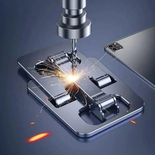 Universal Aluminium Tablet & Phone Stand – Adjustable & Foldable