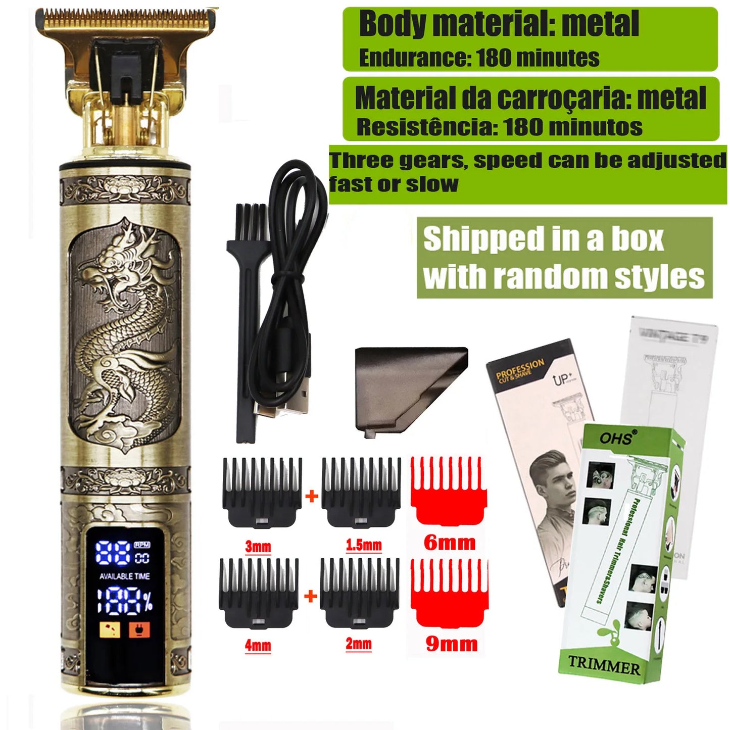 T9 Pro Grooming Clipper – Beard, Body & Hair Trimmer for Men