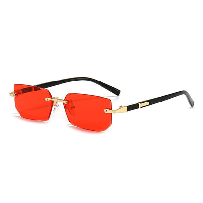 Lightweight Travel Sunglasses – Rimless Rectangle Design for All Genders