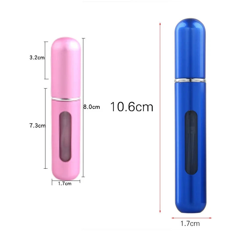 Mini Travel Perfume Bottle – Bottom-Charge Refillable Spray for Liquids