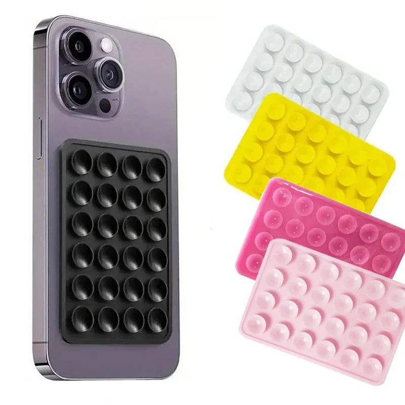 Universal Silicone Suction Phone Mount – Wall & Case Holder